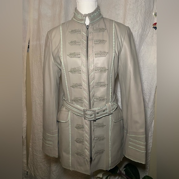 Ébène by P. Assuline Lamb Skin Leather Jacket - Picture 1 of 15